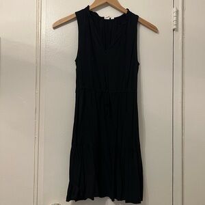 Gap Black Sleeveless Tie Waist Dress Size Small